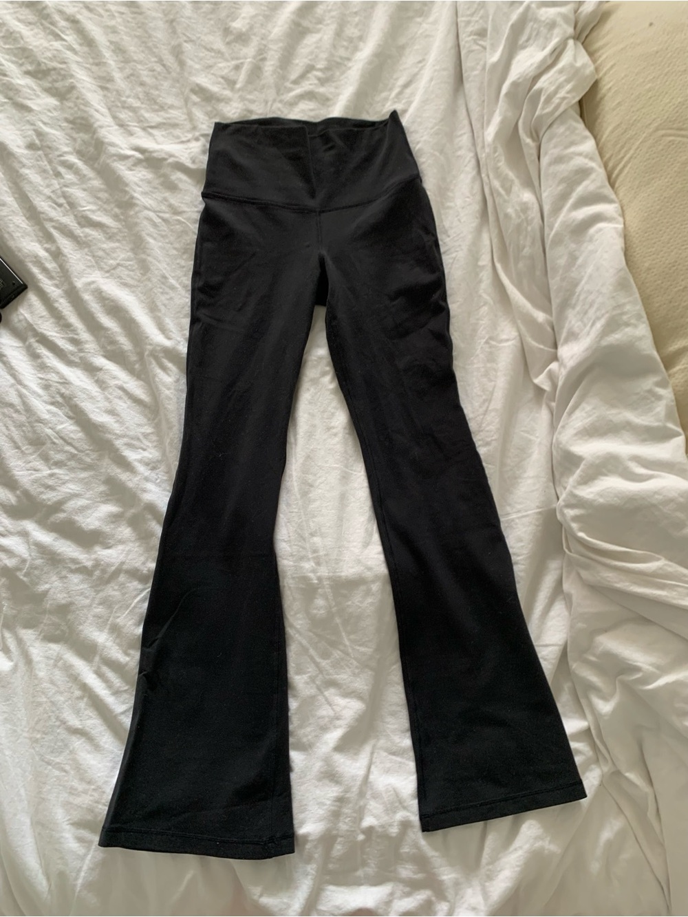 TNA Black High-Waist Flared Leg Yoga Pants